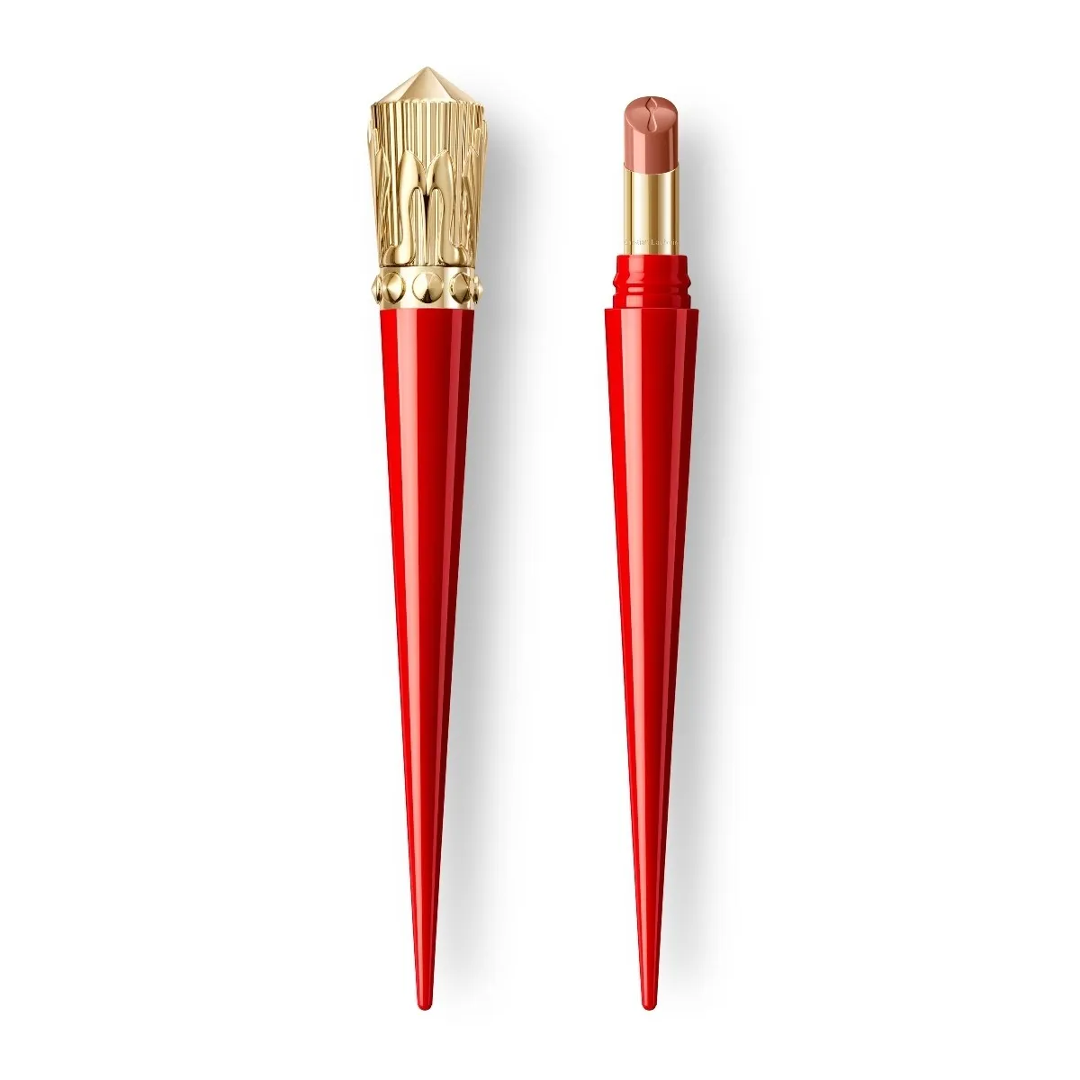 Christian Louboutin Rouge Stiletto Glossy Shine – Shine Lipstick – Bare Kate 303S - Beauty - front view